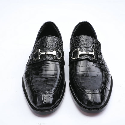 New Crocodile Belly Skin Genuine Leather Men's Business Shoes Formal Casual Men's Leather Shoes 