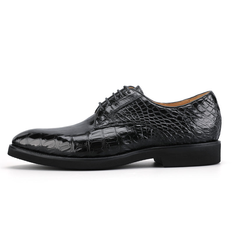 New Crocodile Skin Men's Leather Shoes Business Casual Formal Men's Shoes 