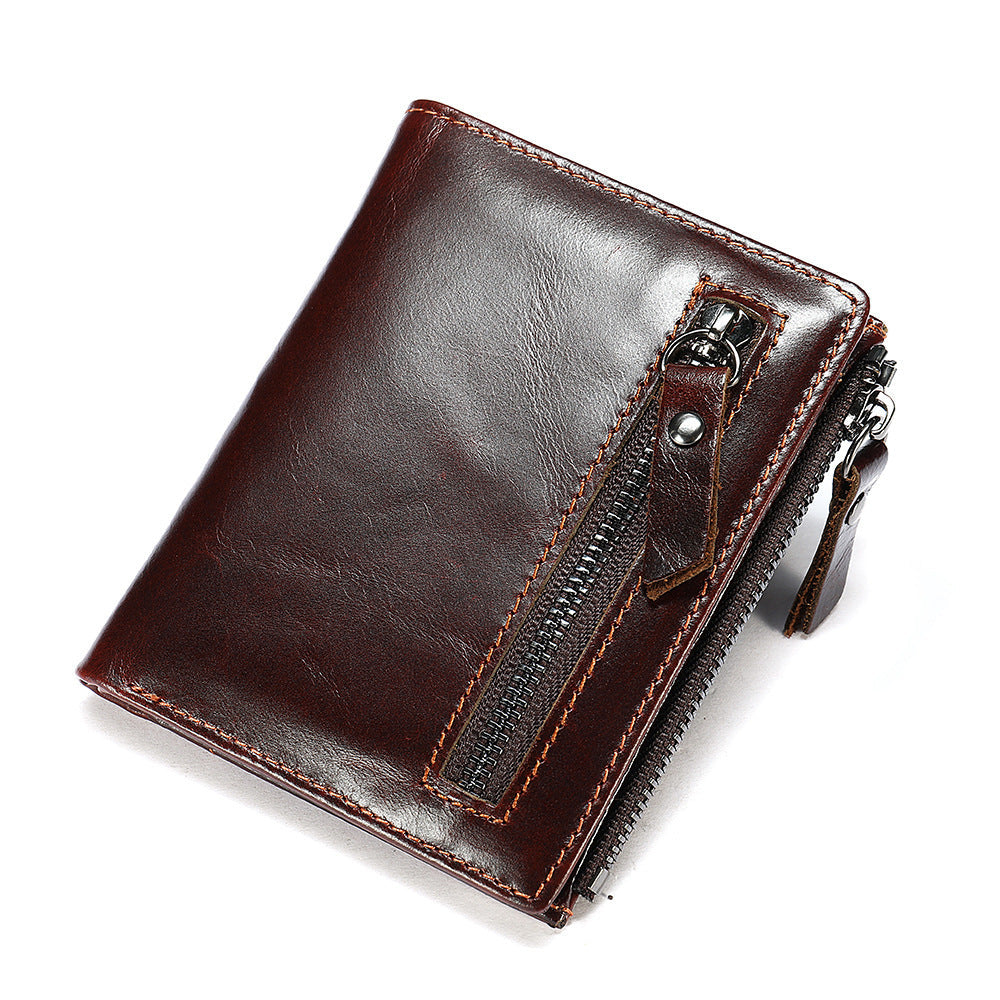 Men's Short Wallet High Quality Retro Men's Card Bag Wallet 