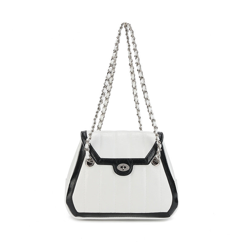 Genuine leather women's bag Small bag Chain bag Shoulder bag Crossbody bag Goes with anything