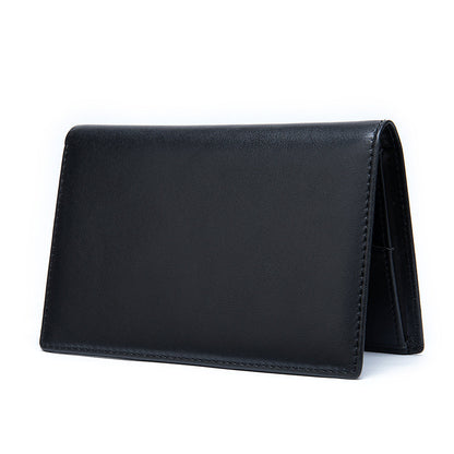 Men's Wallet Genuine Cow Leather Passport Card Holder Business Men's Wallet 