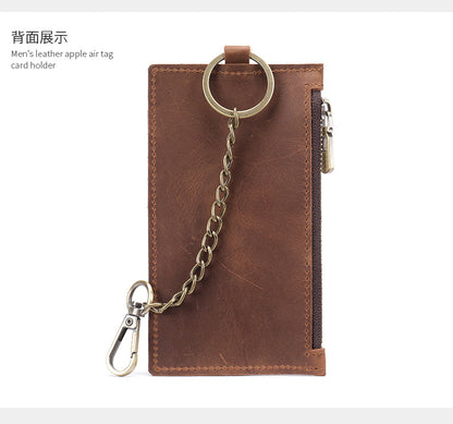 men's wallet airtag positioning retro card holder men's wallet 