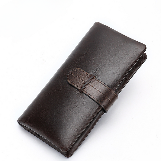 Men's Wallet RFID Coin Card Holder Retro Large Capacity Clutch Bag Men's Wallet 