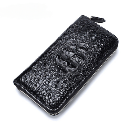 Siamese crocodile leather genuine leather long wallet business high quality wallet handbag wallet 